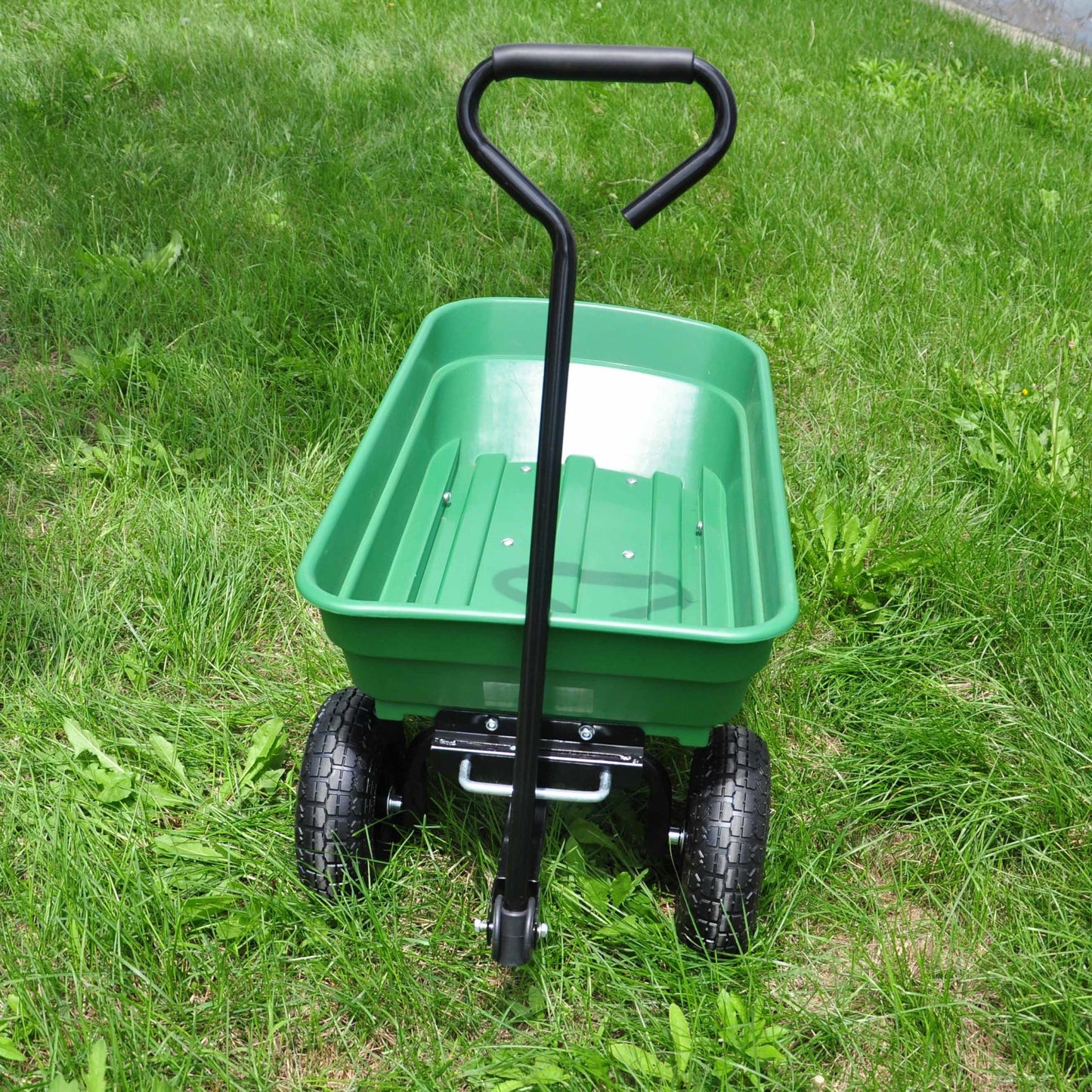 folding wagon Cart with Steel Frame and 10-in. Pneumatic Tires; 300-Pound Capacity