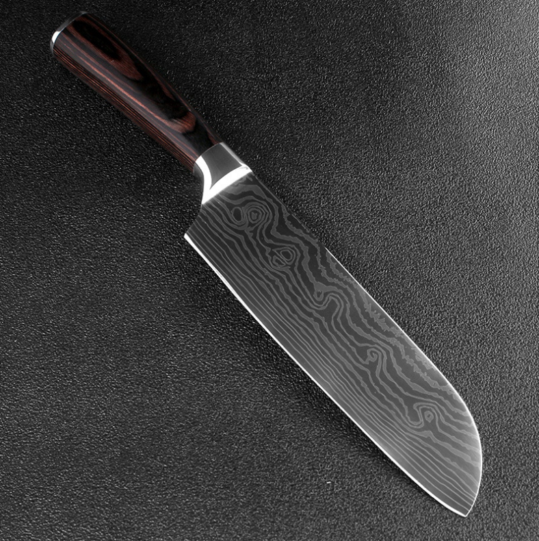 Precision Crafted 6-piece and 8-piece Stainless Steel Kitchen Knife Sets