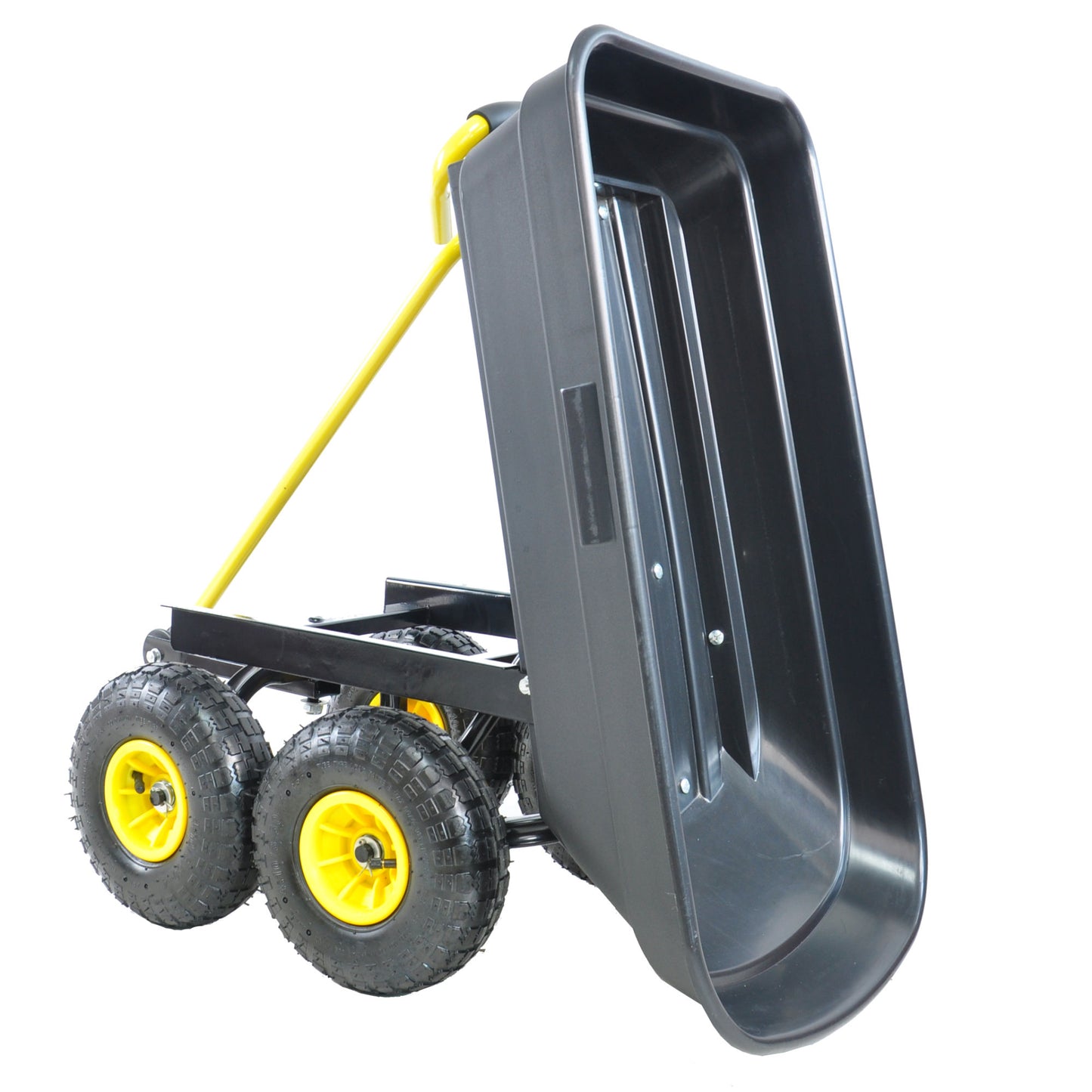 folding wagon Cart with Steel Frame and 10-in. Pneumatic Tires; 300-Pound Capacity