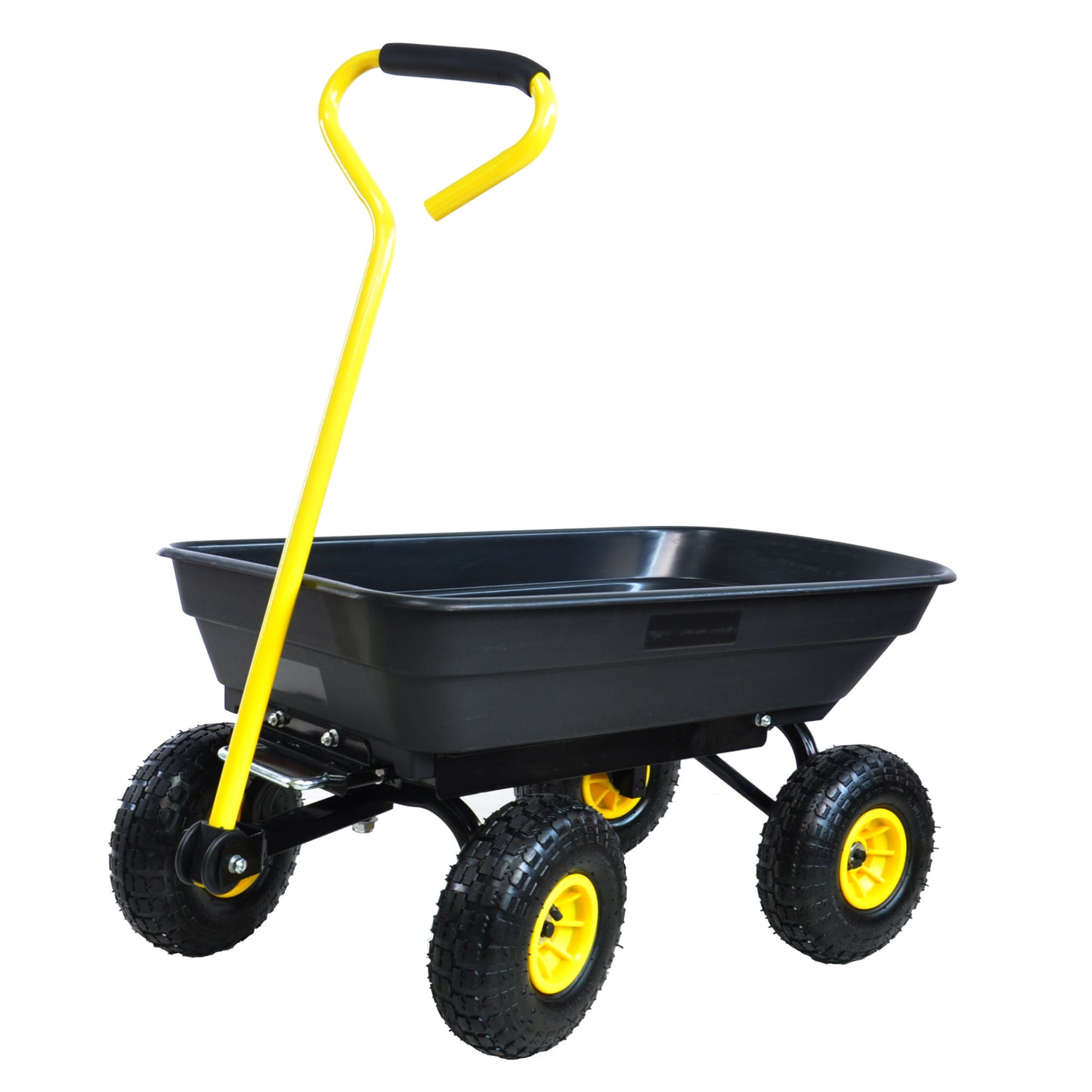 folding wagon Cart with Steel Frame and 10-in. Pneumatic Tires; 300-Pound Capacity