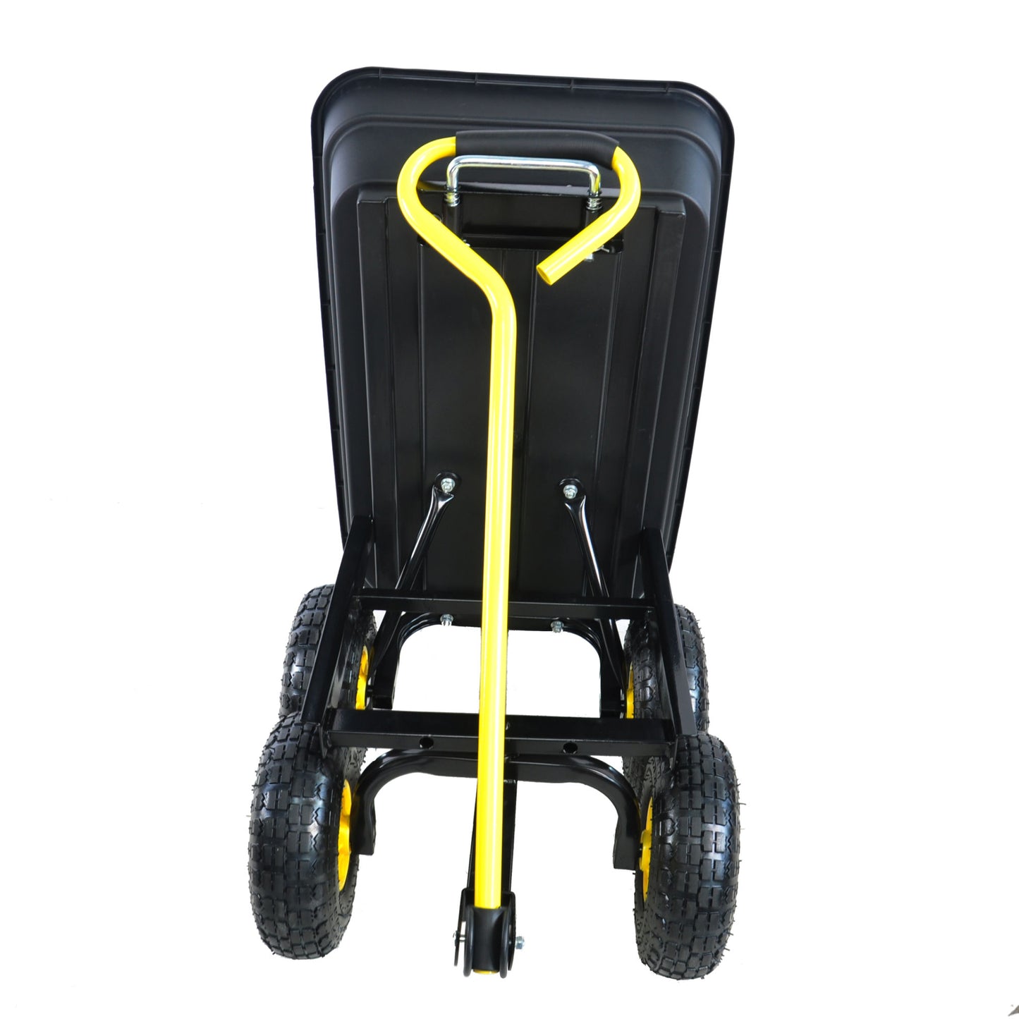 folding wagon Cart with Steel Frame and 10-in. Pneumatic Tires; 300-Pound Capacity