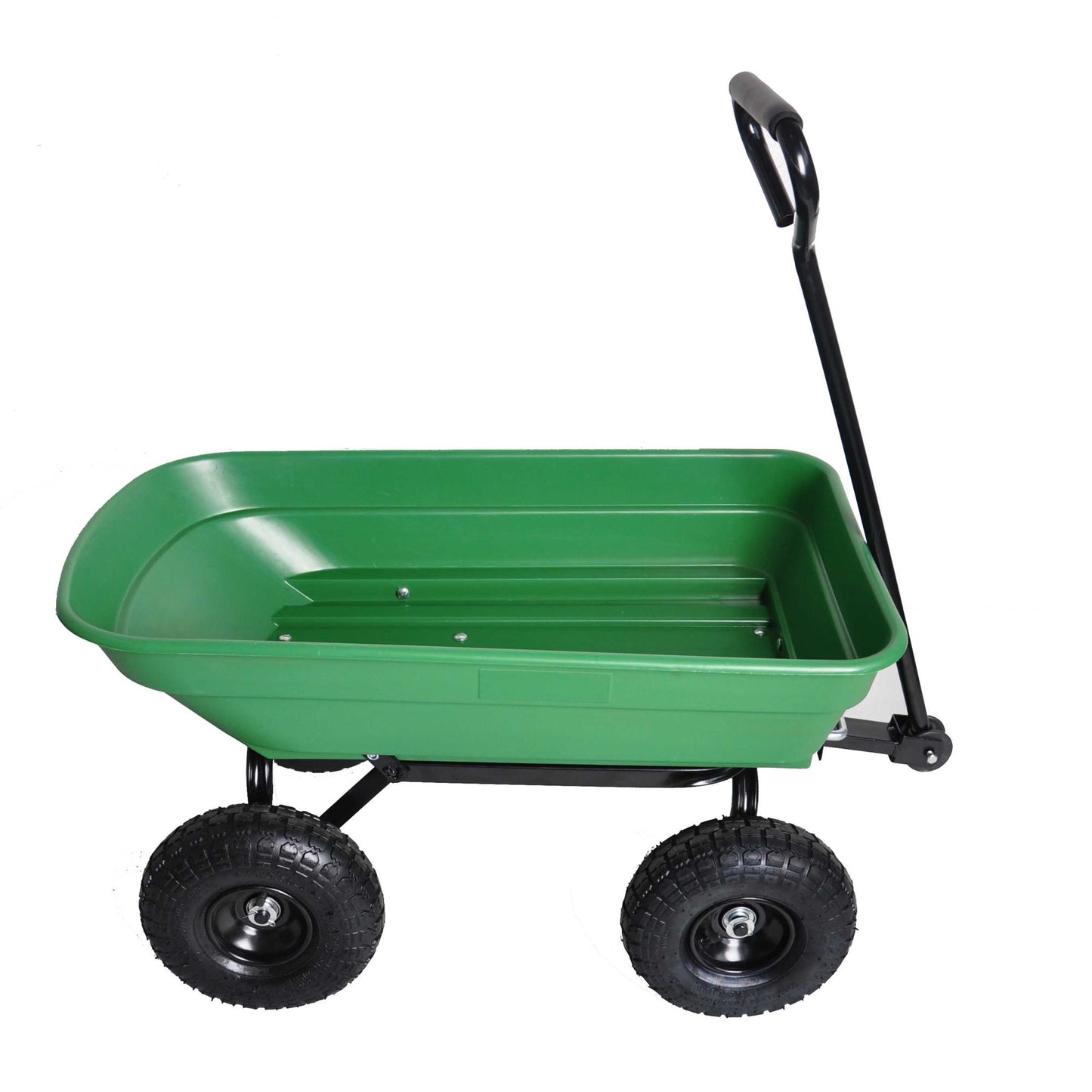 folding wagon Cart with Steel Frame and 10-in. Pneumatic Tires; 300-Pound Capacity