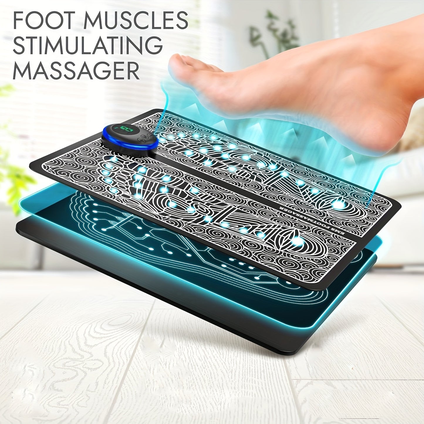 Portable Electric USB Foot Massager - Deep Kneading Muscle Pain Relief, Leg Reshaping Tool with Rechargeable Modes