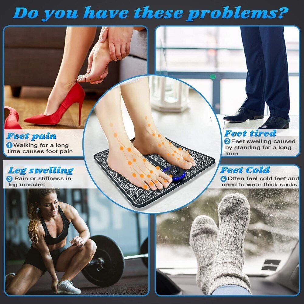 Portable Electric USB Foot Massager - Deep Kneading Muscle Pain Relief, Leg Reshaping Tool with Rechargeable Modes