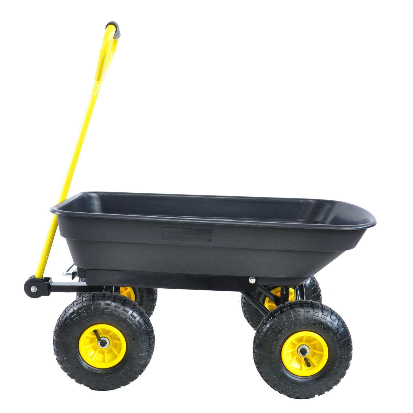 folding wagon Cart with Steel Frame and 10-in. Pneumatic Tires; 300-Pound Capacity