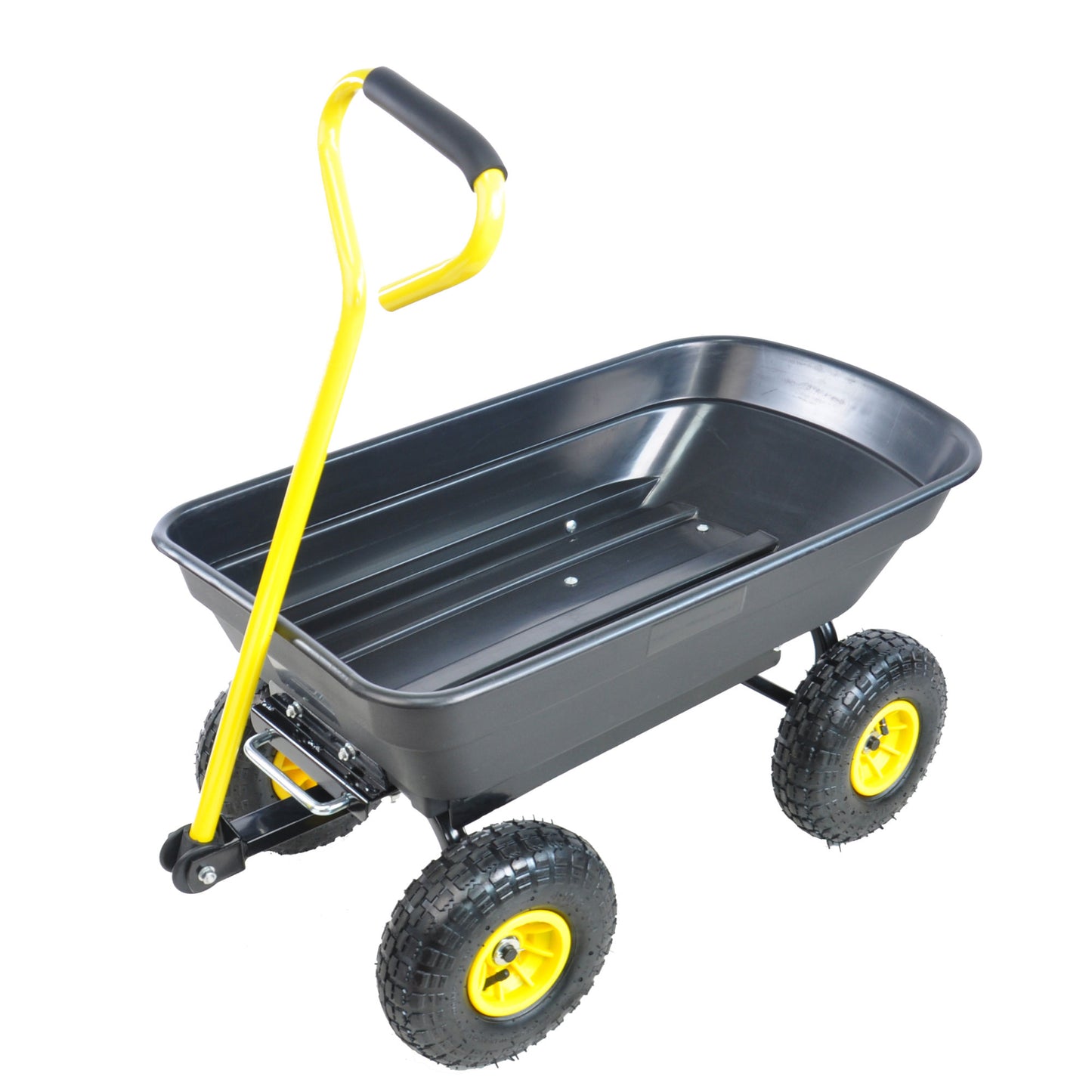 folding wagon Cart with Steel Frame and 10-in. Pneumatic Tires; 300-Pound Capacity