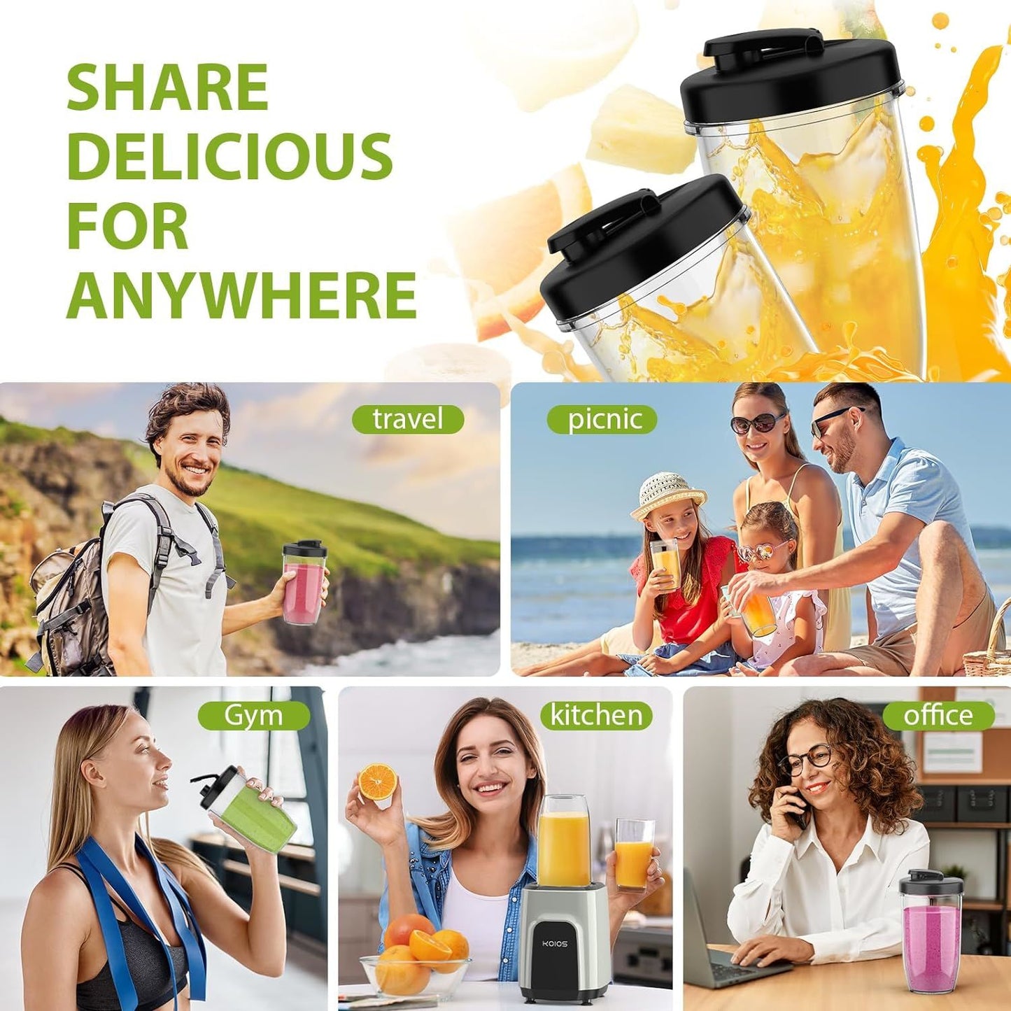 850W High-Speed Countertop Blender for Versatile Blending