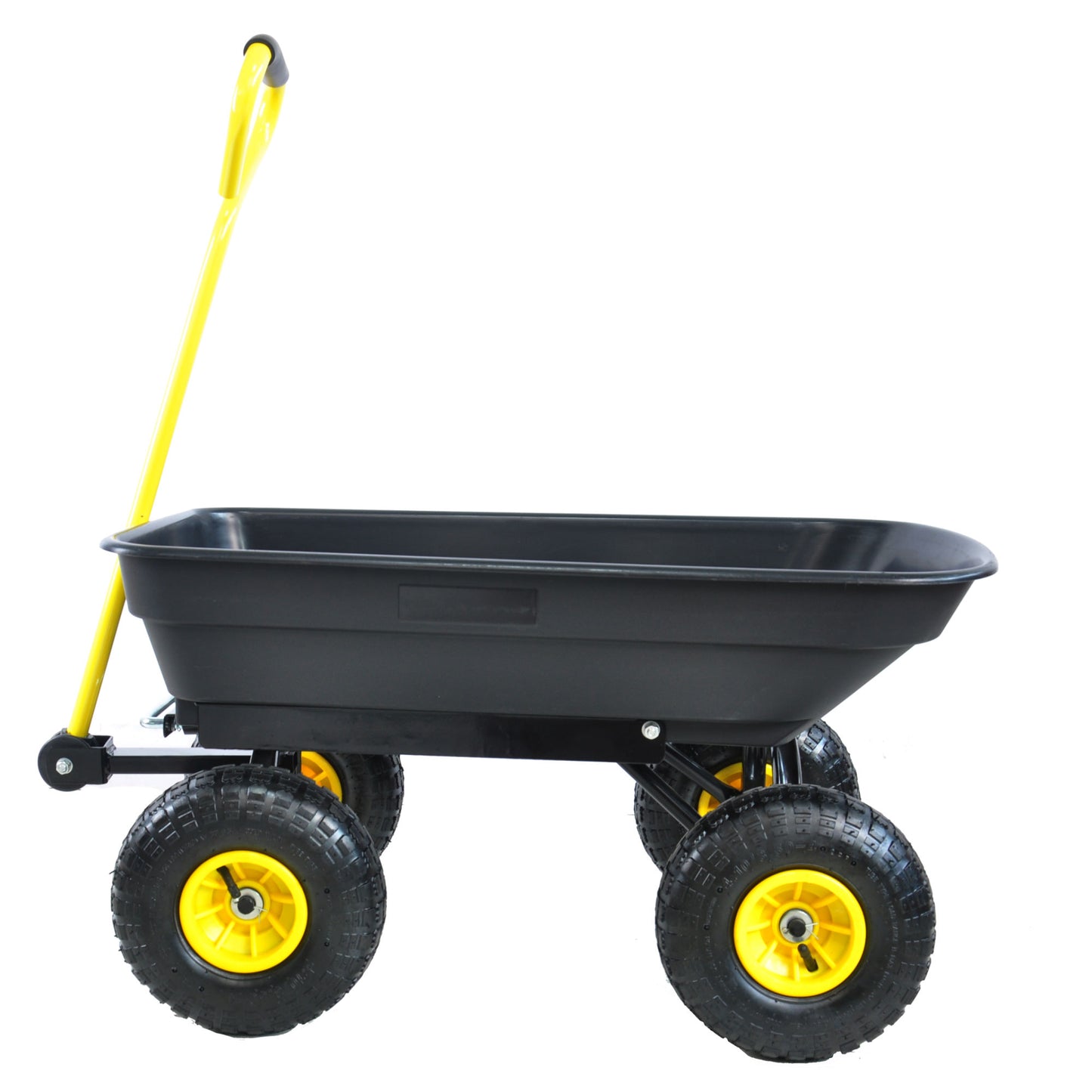 folding wagon Cart with Steel Frame and 10-in. Pneumatic Tires; 300-Pound Capacity