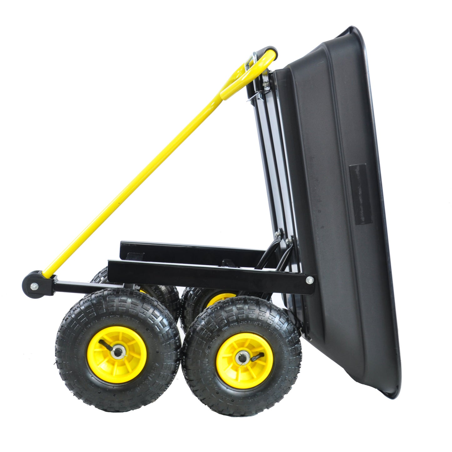 folding wagon Cart with Steel Frame and 10-in. Pneumatic Tires; 300-Pound Capacity
