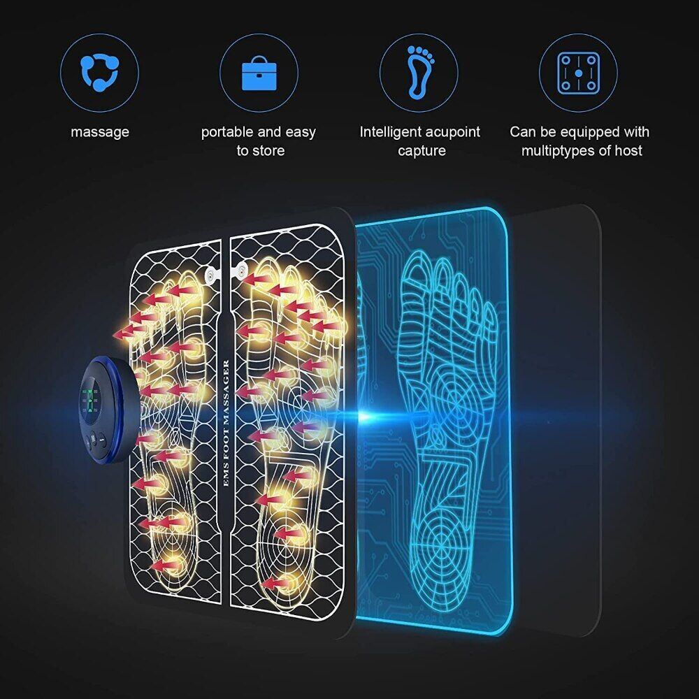 Portable Electric USB Foot Massager - Deep Kneading Muscle Pain Relief, Leg Reshaping Tool with Rechargeable Modes