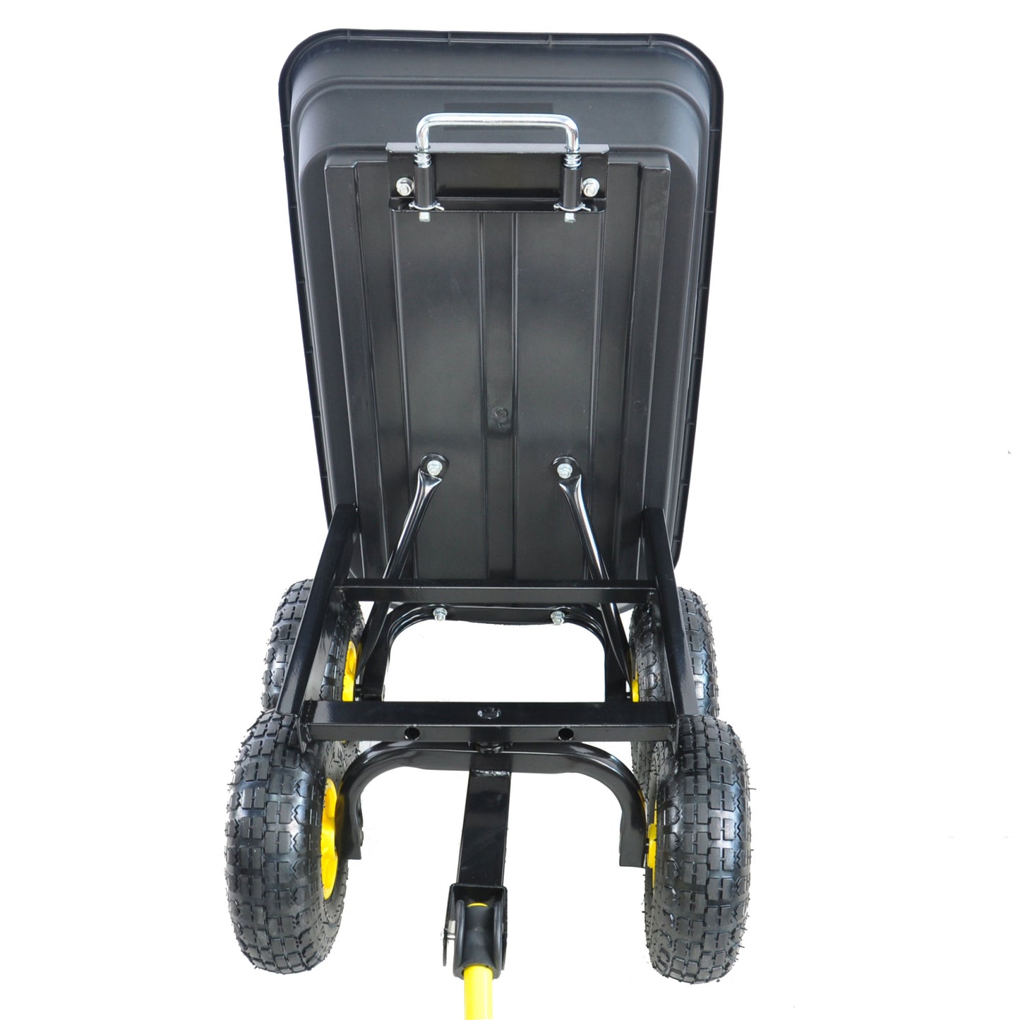 folding wagon Cart with Steel Frame and 10-in. Pneumatic Tires; 300-Pound Capacity