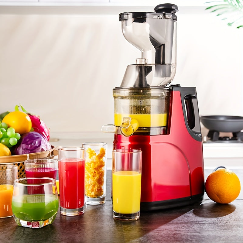 1pc US Plug Slow Masticating Juicer, Cold Press Juice Extractor Nama Juicer Orange Juicer Apples Orange Citrus Juicer Machine With Wide Chute Quiet Motor For Juicer Machines Vegetable And Fruit Masticating Juicer