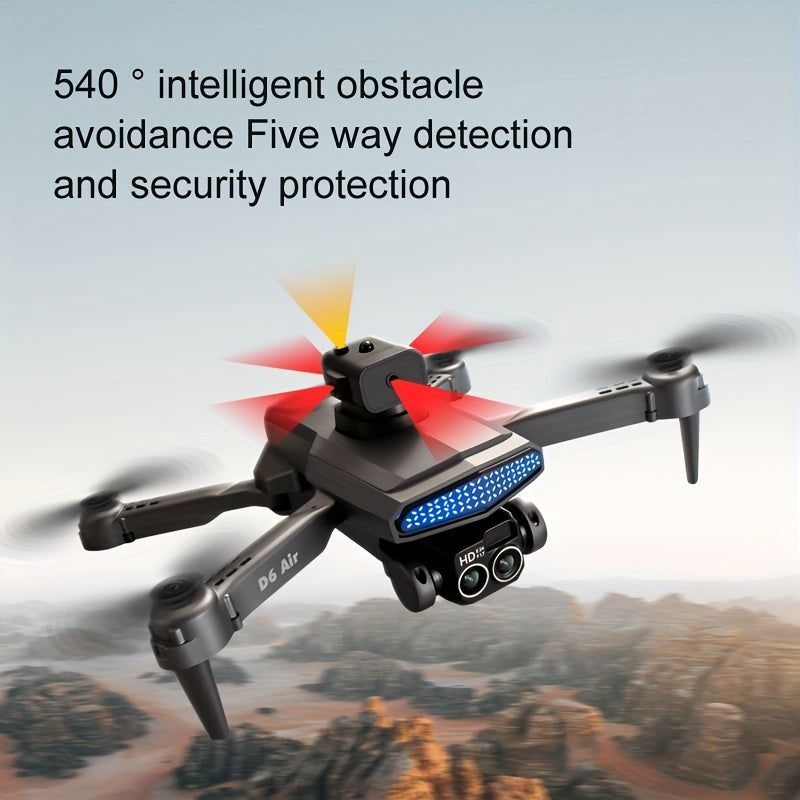 Experience the Ultimate Flying Adventure with Our New D6 Air Drone - Featuring HD Dual ESC Camera, Optical Flow Localization, and Intelligent Obstacle Avoidance