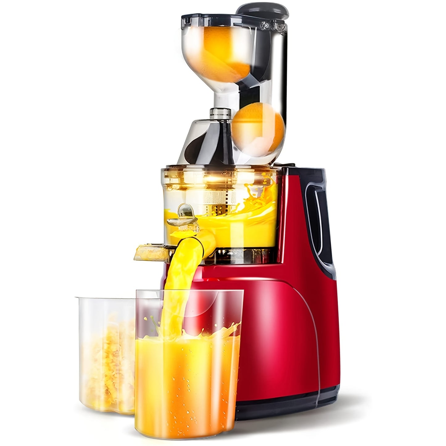 1pc US Plug Slow Masticating Juicer, Cold Press Juice Extractor Nama Juicer Orange Juicer Apples Orange Citrus Juicer Machine With Wide Chute Quiet Motor For Juicer Machines Vegetable And Fruit Masticating Juicer