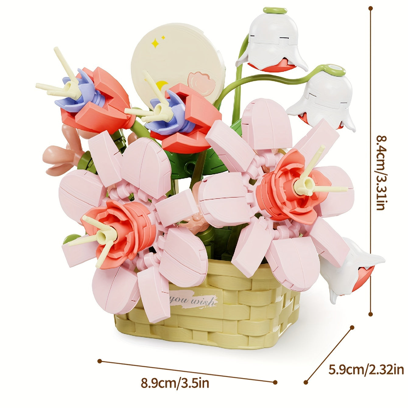 Preserved Flower Succulent Plant Assembly Building Block Series, Holiday DIY Creative Educational Toys, Flowers Festival Party Assembly Ornaments, Thanksgiving Day/Christmas Gifts