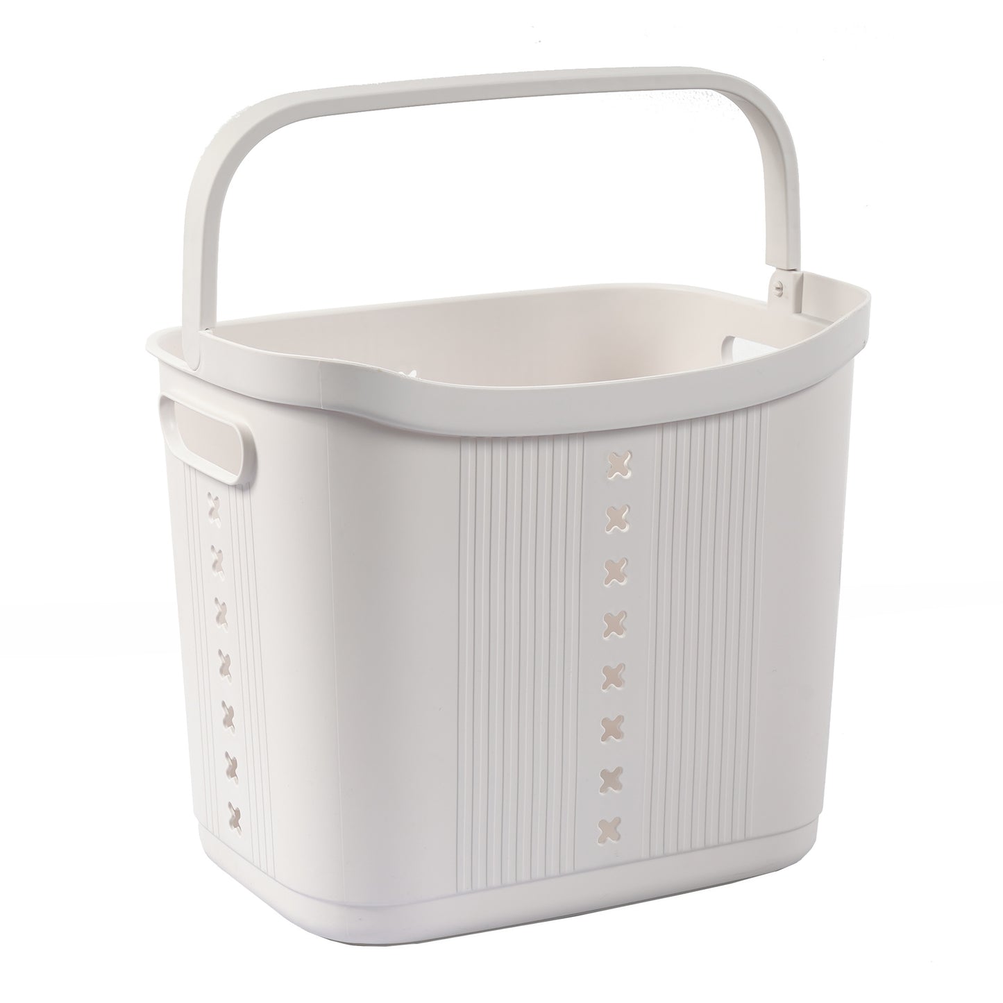 Stay Organized with this 2-Tier Gray Laundry Basket with Wheels for Your Home, Business, or Office