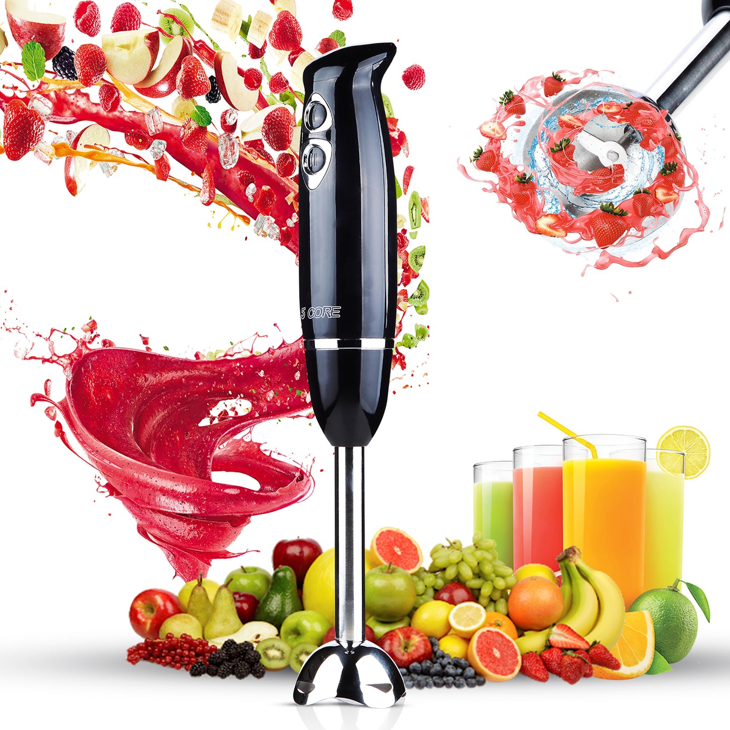 Hand Blender Immersion Blender Handheld Stick Batidora Electric Blenders Emersion Hand Mixer For Kitchen