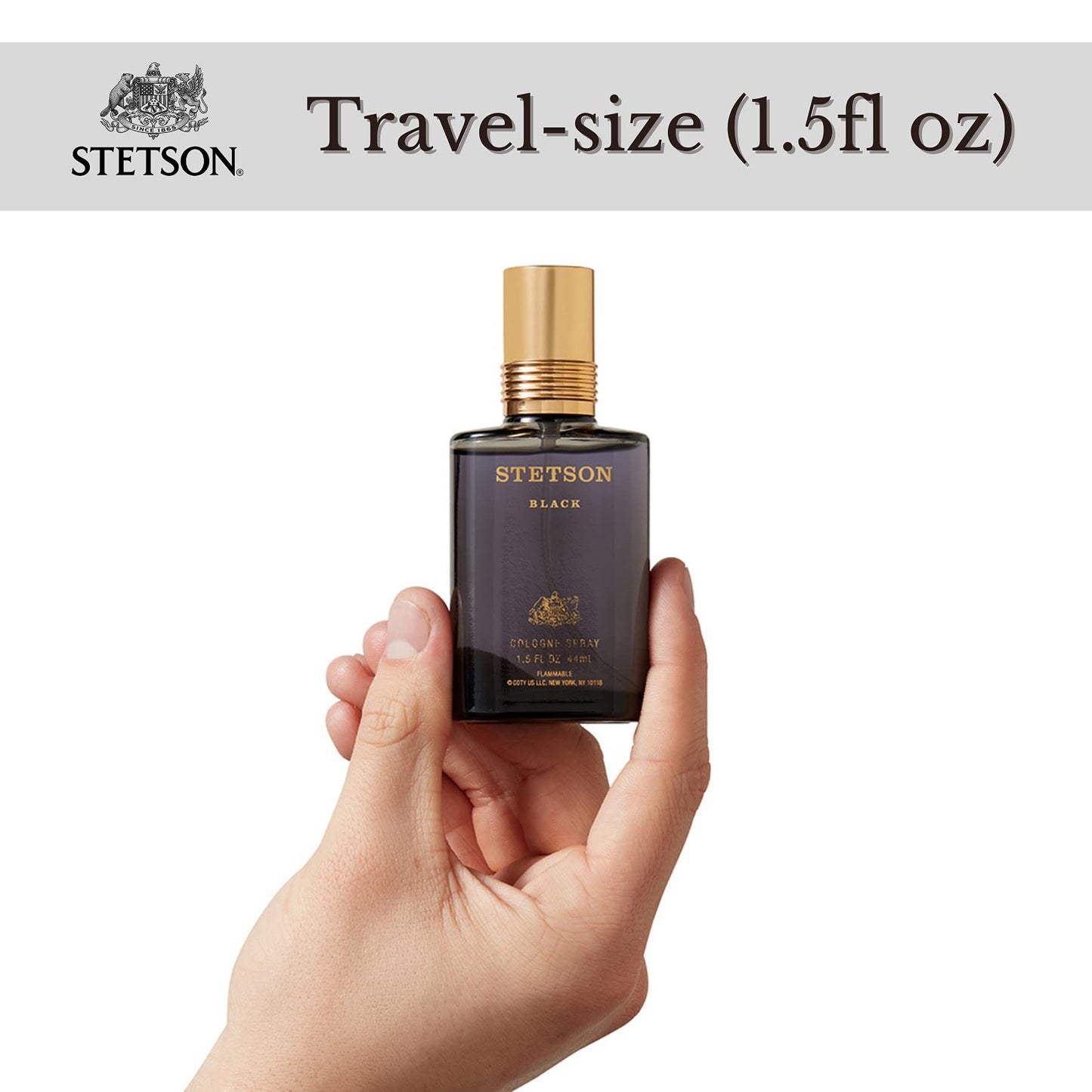 STETSON BLACK by Coty COLOGNE SPRAY 1.5 OZ