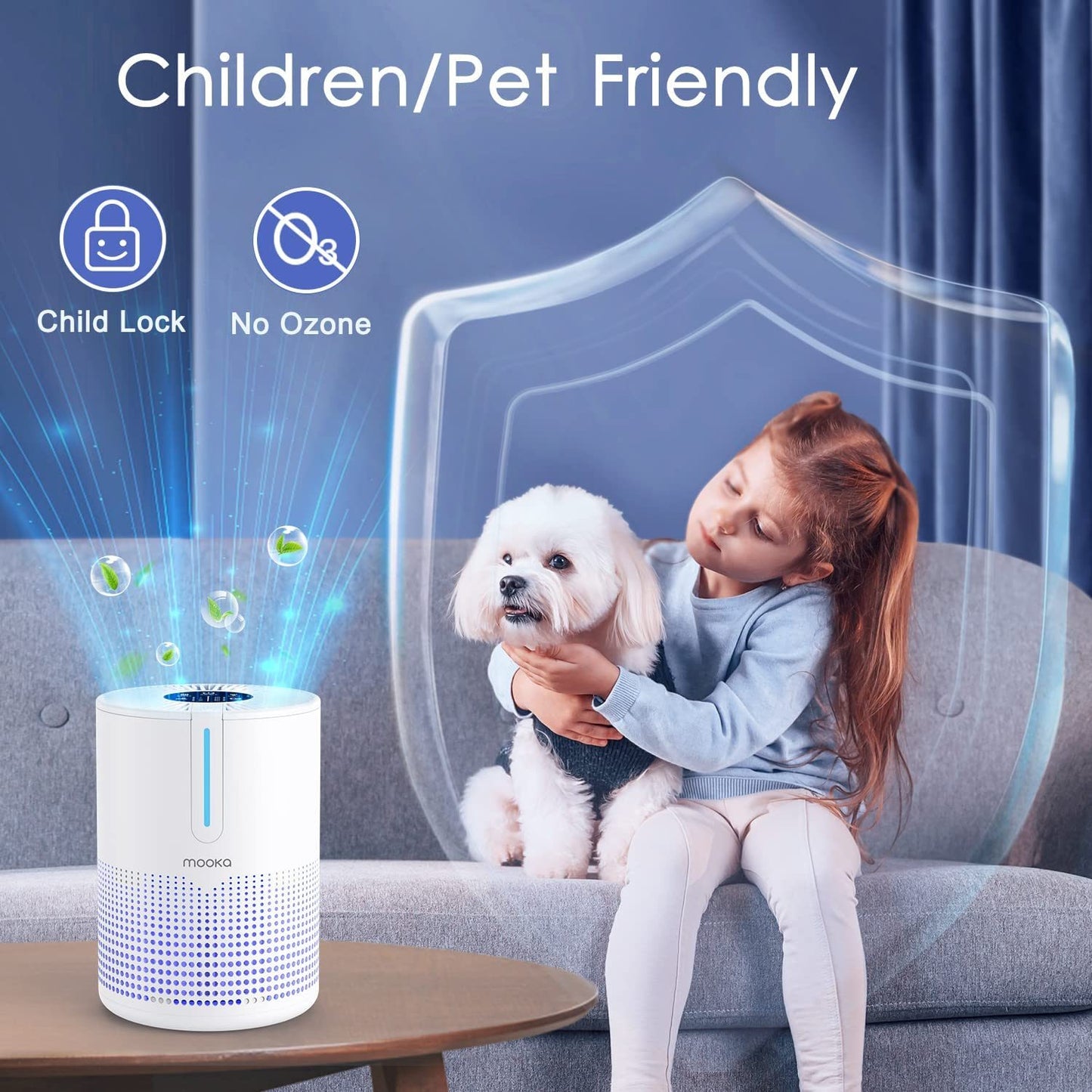 Compact High-Efficiency Air Purifier for Home and Travel with USB Charging