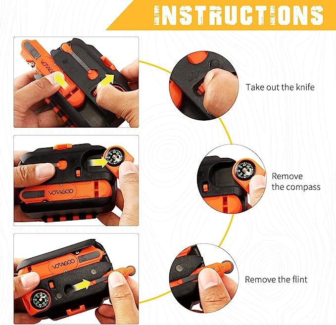 13-in-1 Professional Emergency Survival Gear Kit - Perfect EDC Tool for Outdoor Enthusiasts