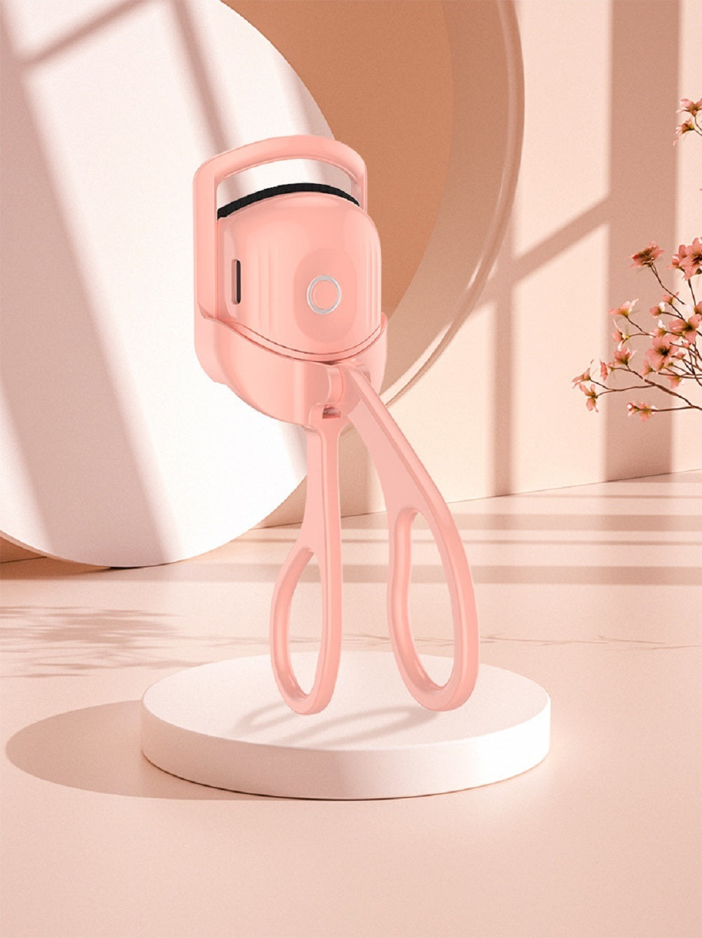 Portable Heated Eyelash Curler Electric Temperature Control Mini Eyelash Curler Electric Charging Makeup Tool