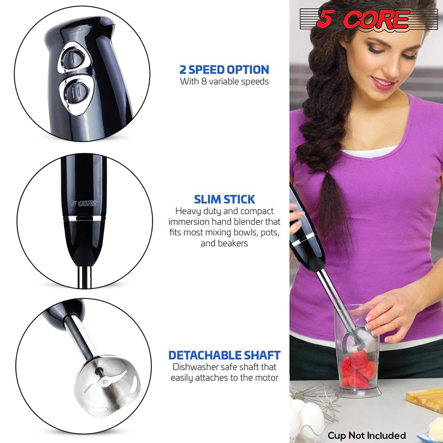 Hand Blender Immersion Blender Handheld Stick Batidora Electric Blenders Emersion Hand Mixer For Kitchen