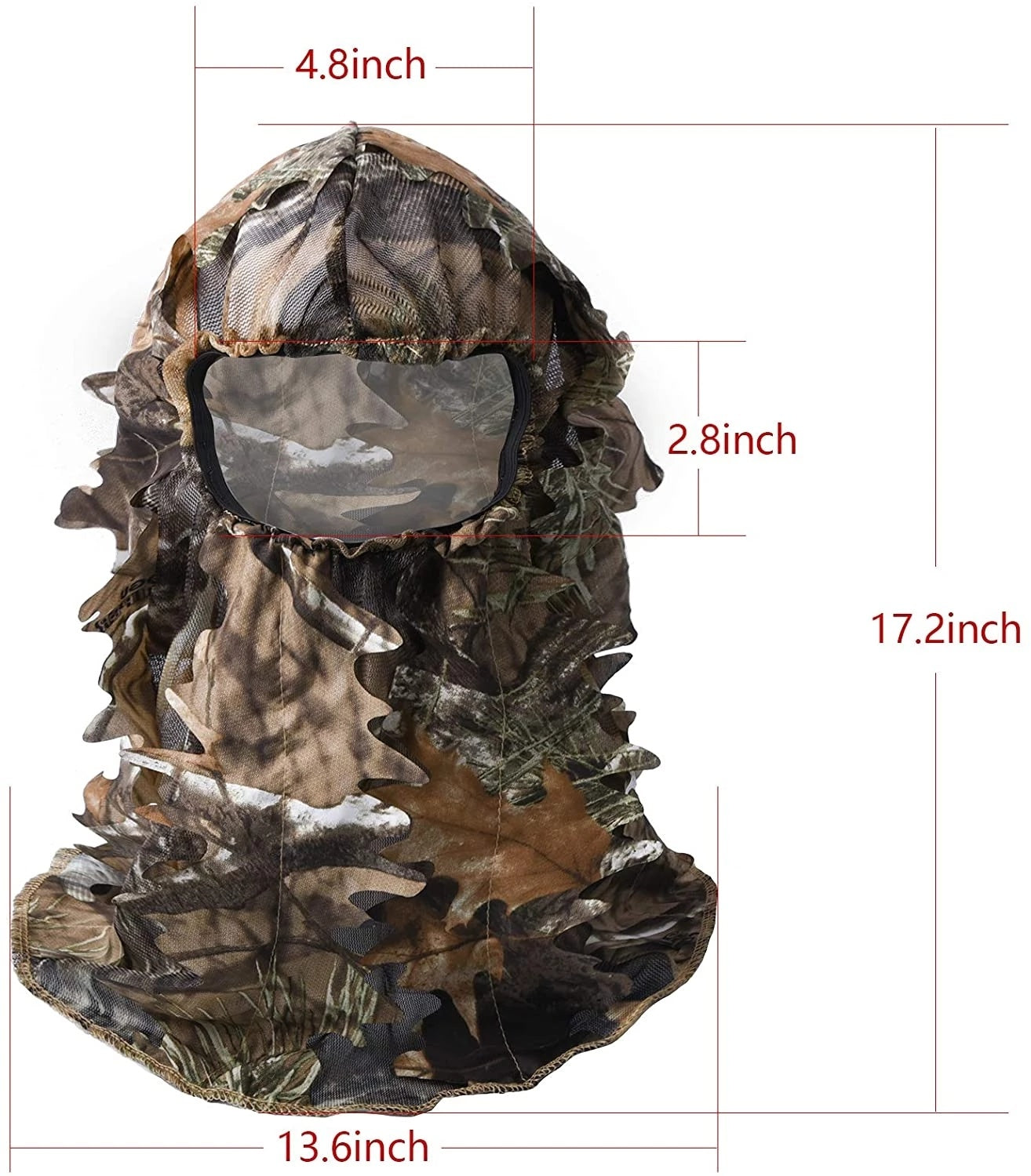 3D Leafy Ghillie Camouflage Face Mask: Ultimate Headwear for Outdoor Hunting and Tactical Activities