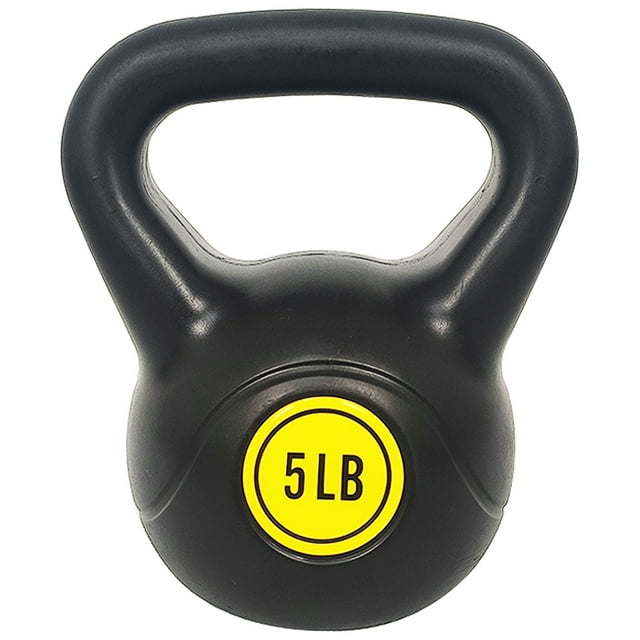 3-Piece Wide Grip Kettlebell Set for Exercise and Fitness - 45 lbs Total