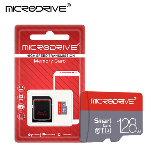 Microdrive Brand Memory Card - High-Capacity 32GB, 64GB, 128GB SDXC/SDHC Mini SD Card Class 10 TF Flash for Smartphones and Cameras