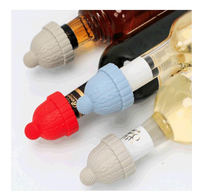 Beanie Cap Silicone Bottle Stopper Set of 3