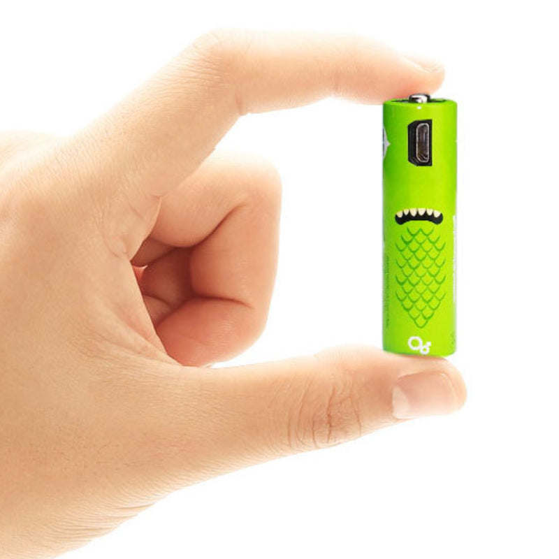 USB Rechargeable Batteries - Economical, Environment-Friendly, and Convenient 4-Pack AA or AAA