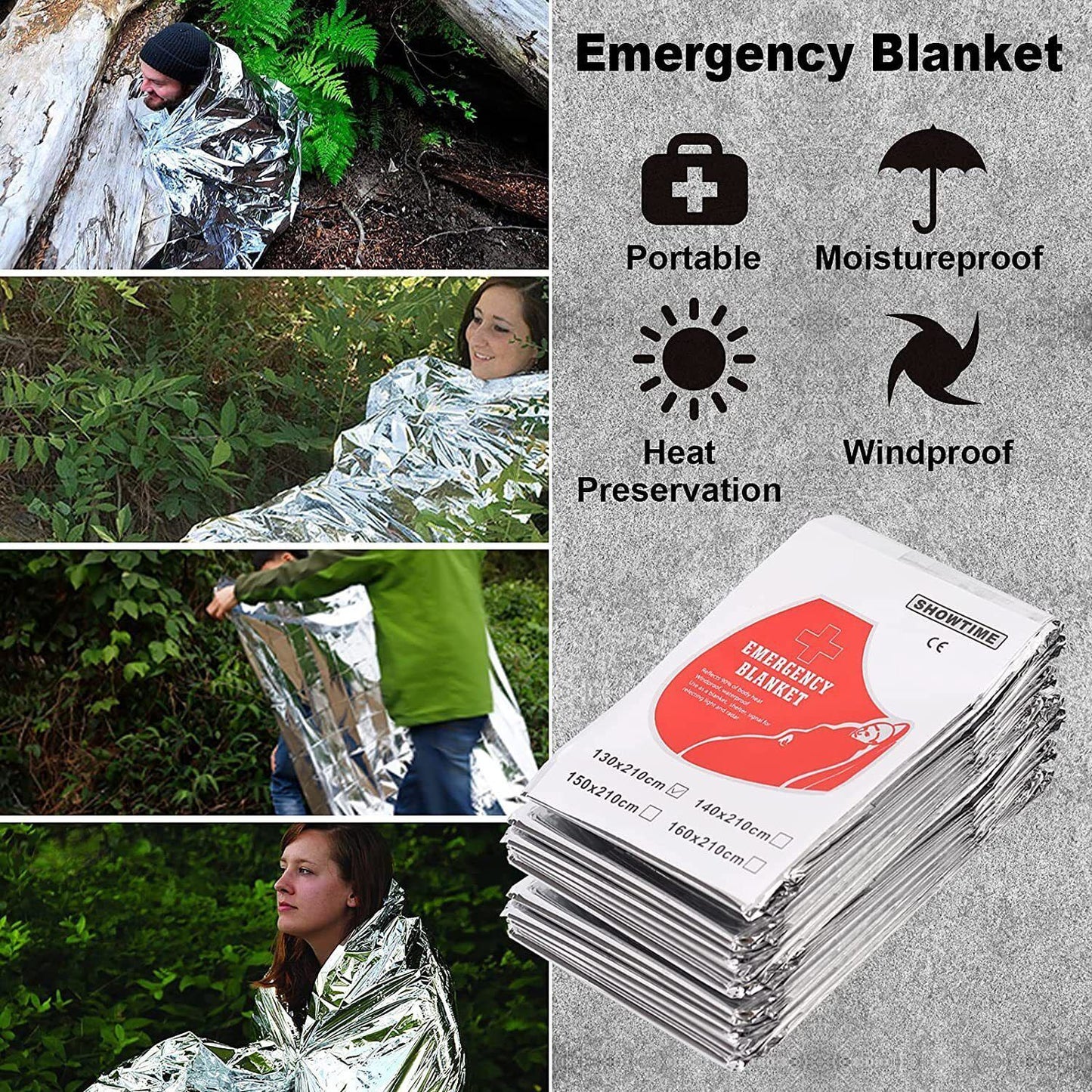 14-in-1 Ultimate Outdoor Emergency Survival Gear Kit: Essential Tools for Camping, Hiking, Fishing, and Hunting