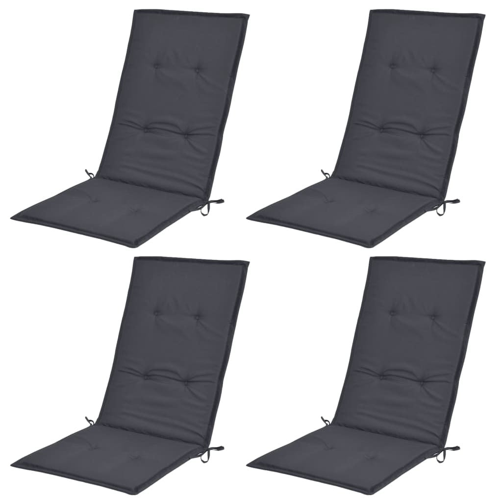 Garden Chair Cushions 4 pcs Anthracite 47.2"x19.7"x1.2"