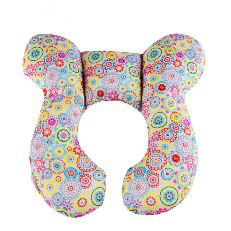 Infant Pillow Baby Bed U-Shaped Safety Seat Neck Guard Fixed Stereotyped Stroller Pillow