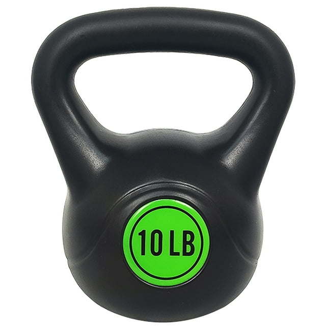 3-Piece Wide Grip Kettlebell Set for Exercise and Fitness - 45 lbs Total