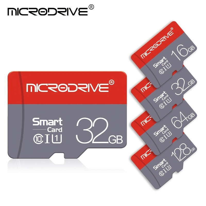 Microdrive Brand Memory Card - High-Capacity 32GB, 64GB, 128GB SDXC/SDHC Mini SD Card Class 10 TF Flash for Smartphones and Cameras