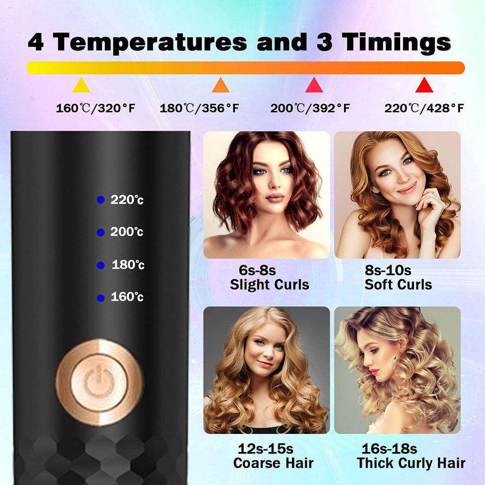 Automatic Hair Curler Ceramic Curling Irons Wand Rotating Curling Wand Electric Hair Waver Styling Tools Auto Hair Crimper