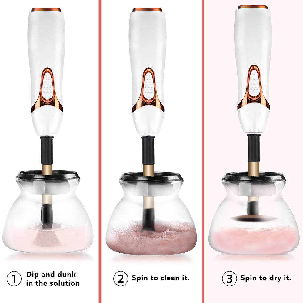 Woman Electric Makeup Brush Cleaner Dryer Set Machine Silicone Makeup Brushes Washing Cleanser Cleaning Tool